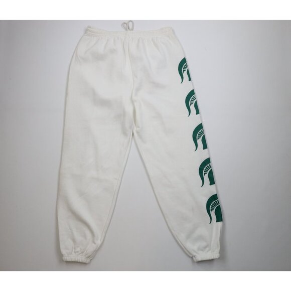 Vintage 90s Mens XL Distressed Michigan State University Sweatpants Joggers USA - Picture 10 of 14